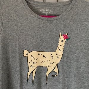 Llama graphic tee